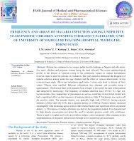 (PDF) FREQUENCY AND ARRAY OF MALARIA INFECTION AMONG UNDER FIVE YEARS PYRETIC CHILDREN ...