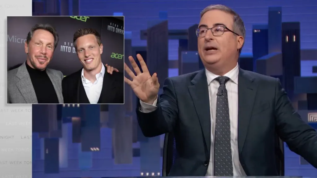 John Oliver took dig