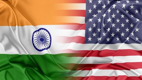 Flags of India and the United States representing the India-US trade deal