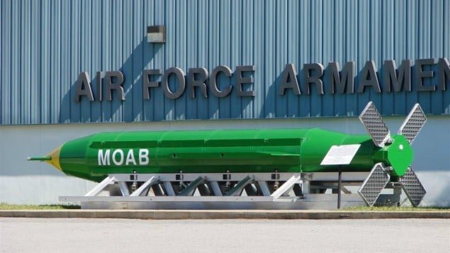 GBU-43/B Massive Ordnance Air Blast bomb, known as the mother of all bombs