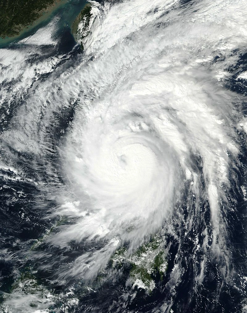 2026-10-16-usa-top-4 Satellite view of Super Typhoon Champi brewing in the western Pacific near Guam