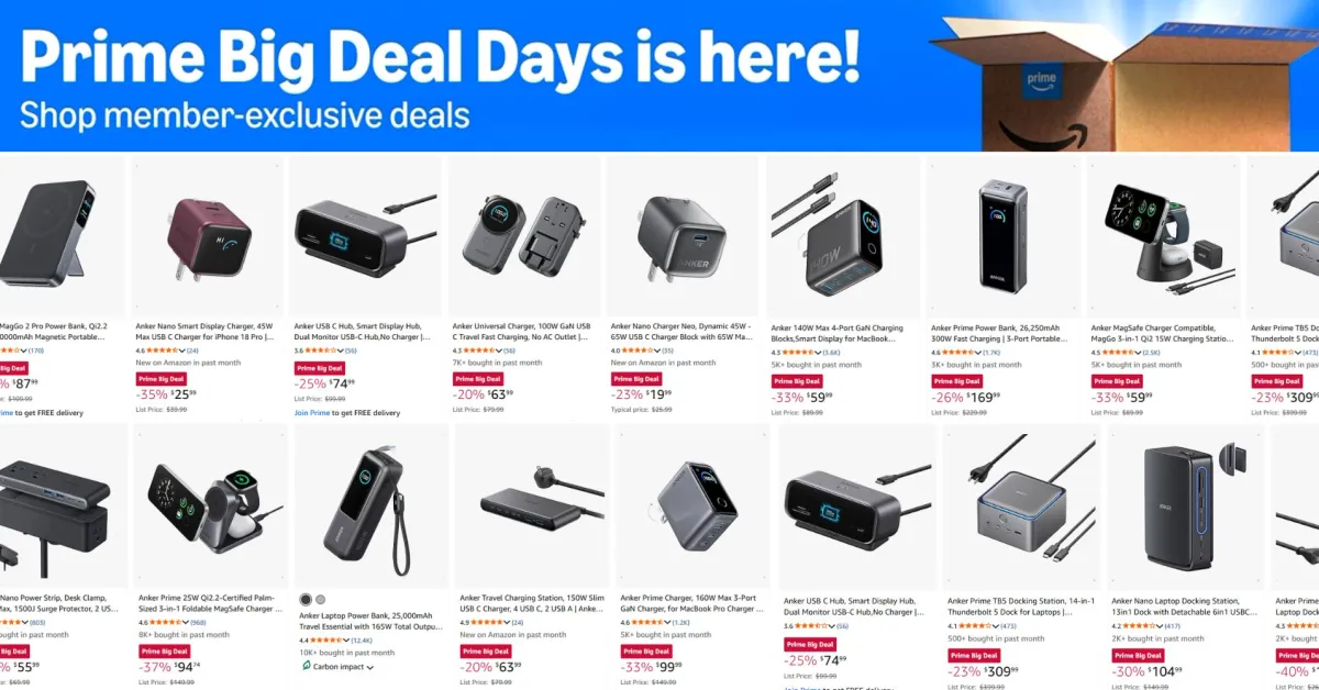 Amazon Anker fall Prime
