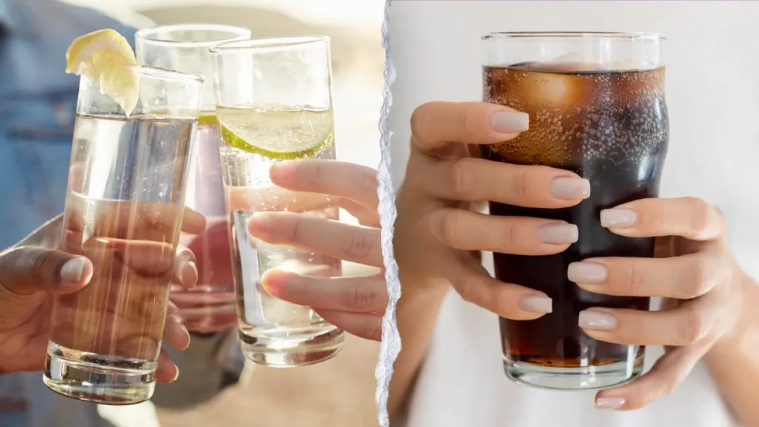 Diet soda vs water: