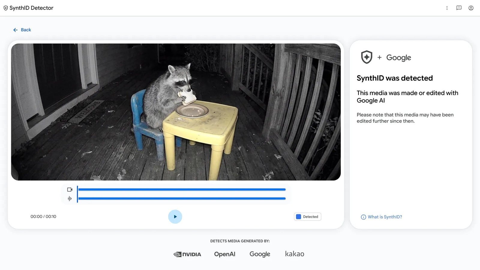 Google's SynthID AI Detector