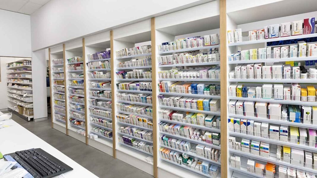 india-2026-10-21-wp-hospital-medicine-stocks-circular Hospital pharmacy shelves stocked with medicines illustrating hospital medicine stocks