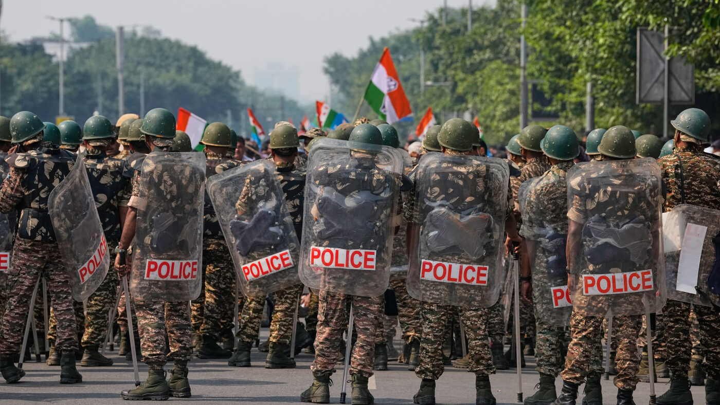 India's opposition parties march