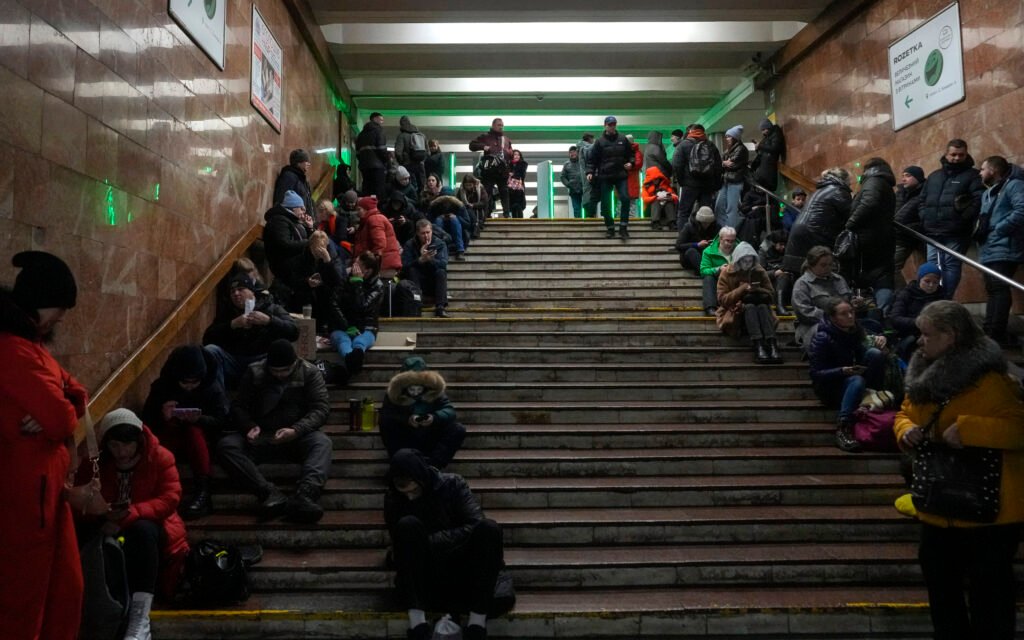 Russia Ukraine War Kyiv subway station strike kills woman, injures three