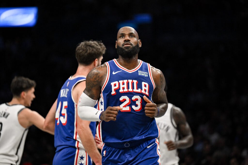 LeBron James shines in