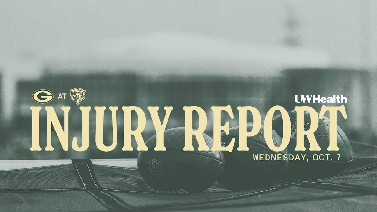 Packers-Bears Injury Report Oct.