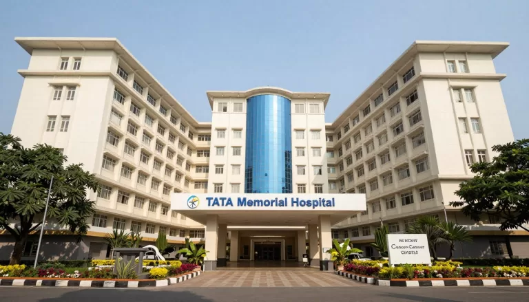 Modern multi-storey hospital building of the kind Tata Trusts plans to build across India as not-for-profit hospitals.