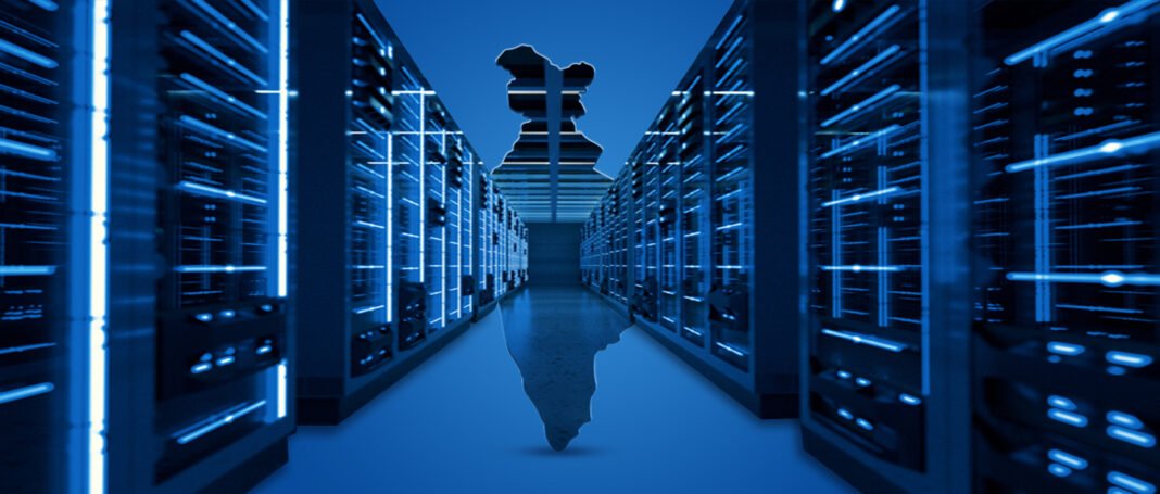 tech_01 India data centre servers in a cloud facility