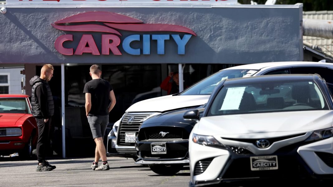 Used car prices fall