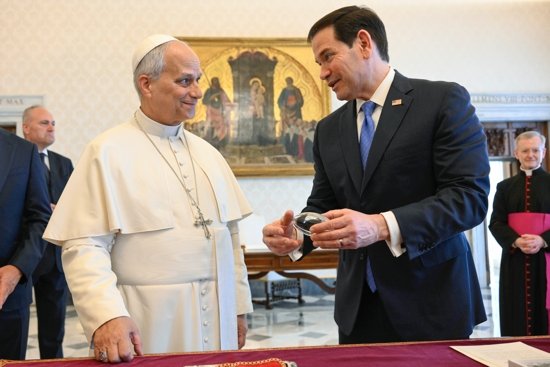 wp-30 Pope Leo at the Vatican, following his phone call with Russian President Vladimir Putin on humanitarian aid for Oleshky