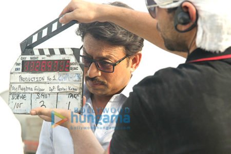 wp_01 Irrfan Khan, film director on set, movie camera crew, night film shoot